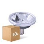 Confezione Multipack 10x Noxion Lucent Faretti LED AR70 BA15d 6W 350lm 36D - 927 Bianco Molto Caldo | Miglior resa cromatica - Dimmerabile - Sostitua 50W