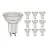 Confezione Multipack 10x Noxion Faretti LED GU10 PAR16 4W 345lm 36D - 830 Luce Calda | Dimmerabile - Sostitutiva 50W